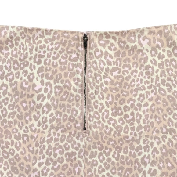 ❌ SOLD ❌ Wild Fable Pink Tan Leopard Print Denim Jean Mini Skirt Plus Size 16 - Picture 5 of 10